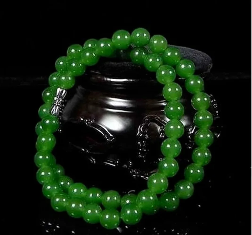 Genuine Natural Green Beads Ne - Beading 评论和价格