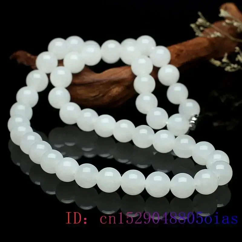 White Jade Beaded Necklace Bea - Beading 评论和价格