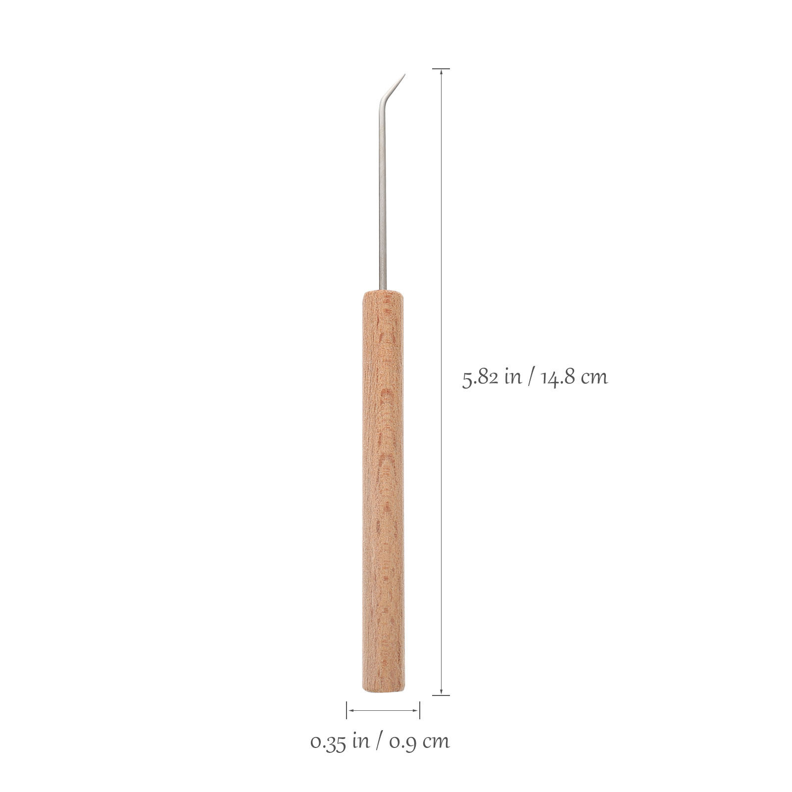1Pcs Crochet Hooks Wooden Knit - Wooden Crochet Hooks Ergonomic Handle 评论和价格
