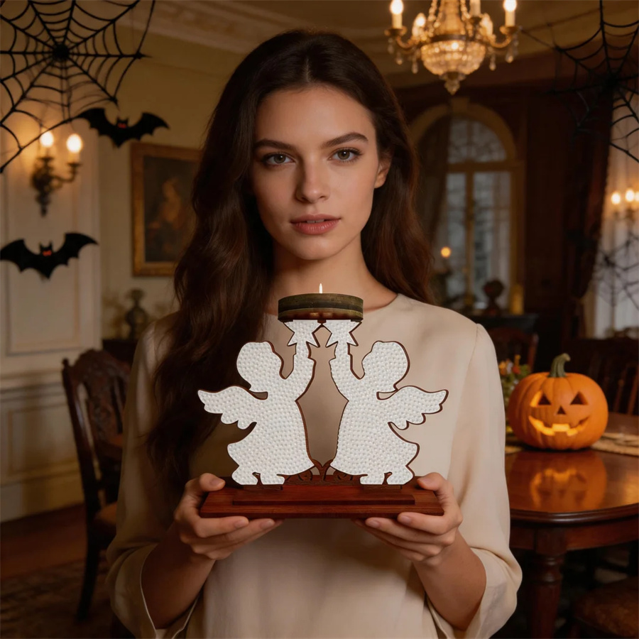 kid candle holder Halloween ho - Painting Supplies 评论和价格