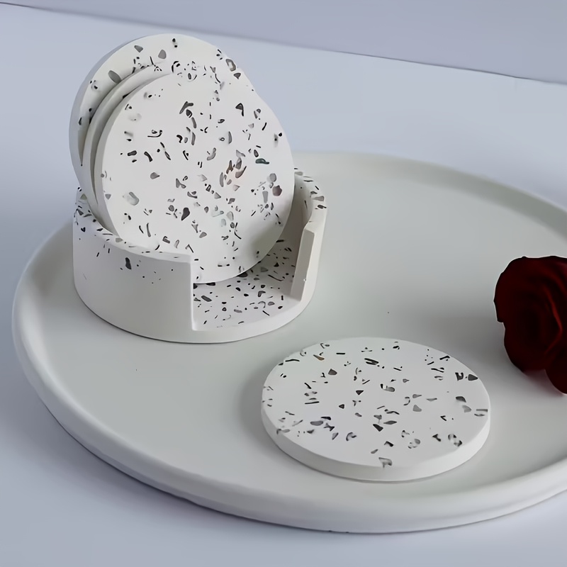 5pcs Round Coaster Silicone Mo - Silicone Epoxy Resin Molds Set 评论和价格