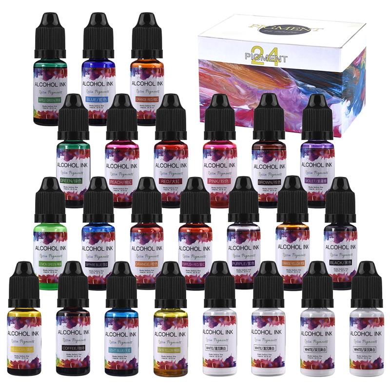 Epoxy Resin Pigments Kit DIY C - Silicone Epoxy Resin Molds Set 评论和价格