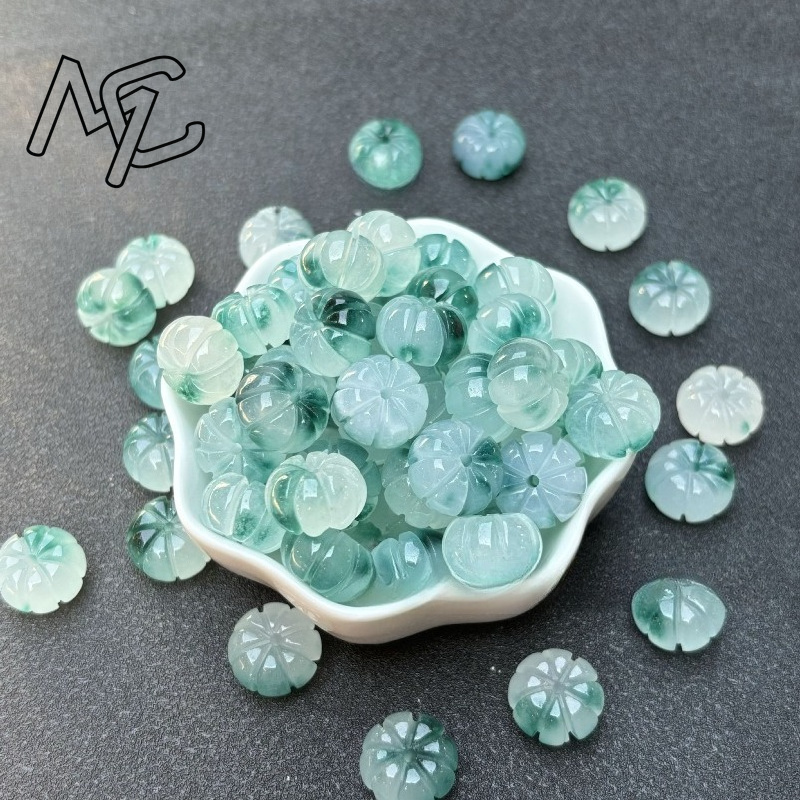 10pcs A Green Jade Pumpkin Bea - Beading 评论和价格