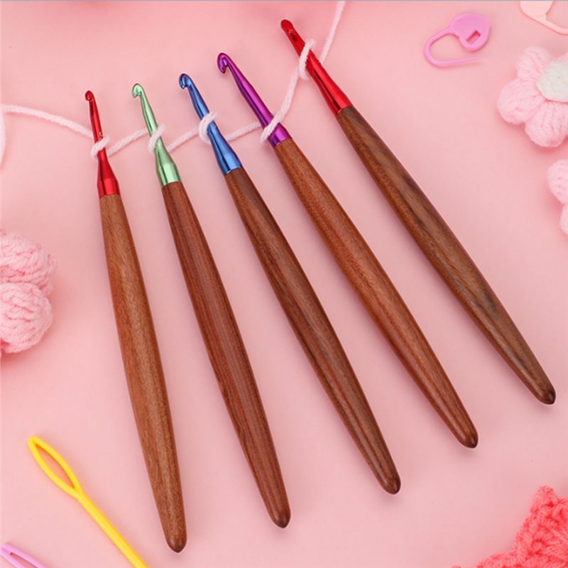 A59Z-Ergonomic Wooden Handle C - Wooden Crochet Hooks Ergonomic Handle 评论和价格