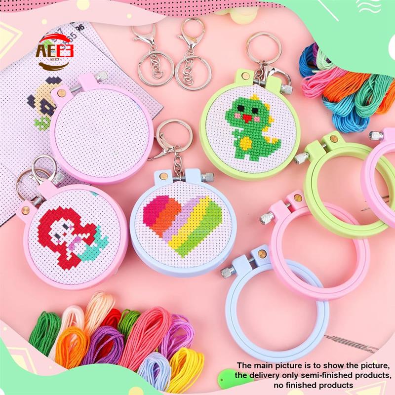 AEE3-6Pcs Stamped Cross Stitch - Cross Stitch Stamped Kits Beginners 评论和价格