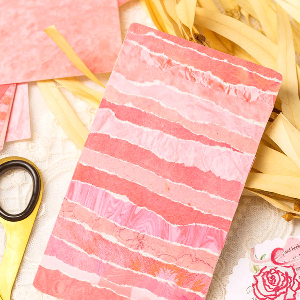 100 Pcs Colorful Texture Backg - Vintage Junk Journal Scrapbooking Paper 评论和价格