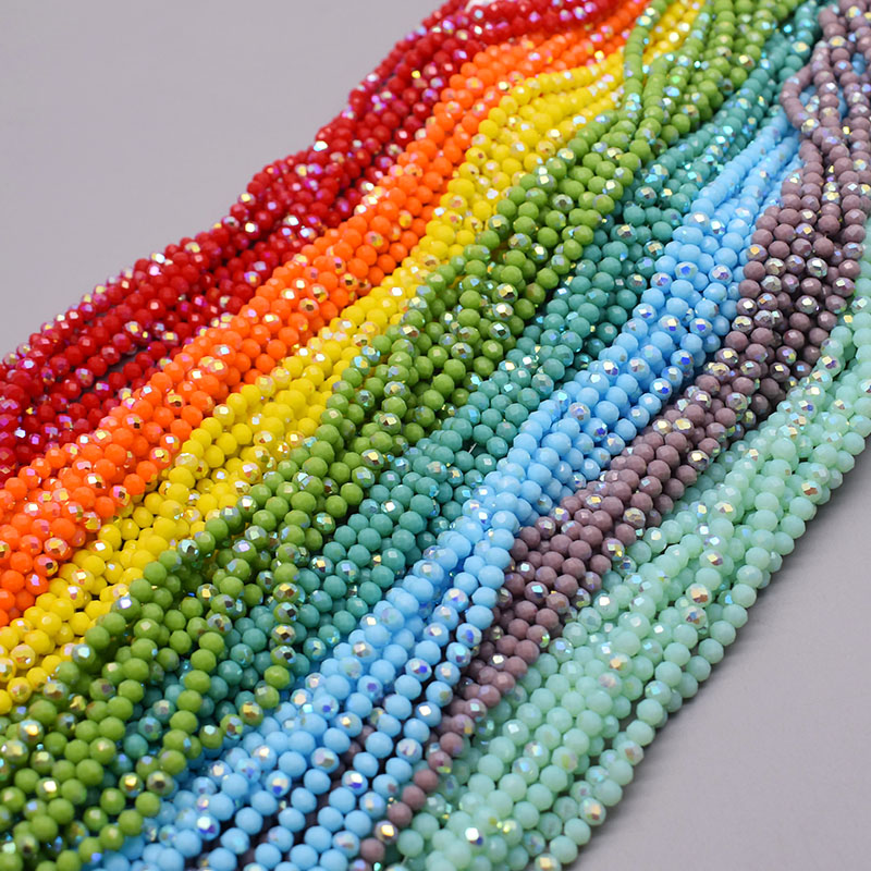 4mm Color scheme 6 strand/bag  - Glass Seed Beads 2Mm Jewelry Making 评论和价格