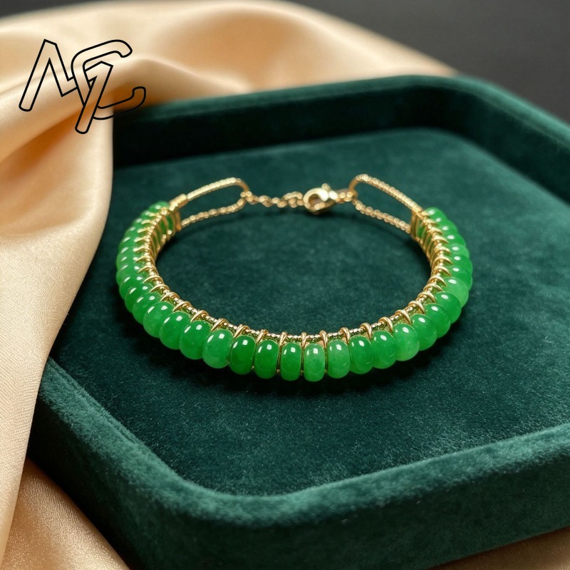 Natural Dry Blue Jade Abacus B - Beading 评论和价格