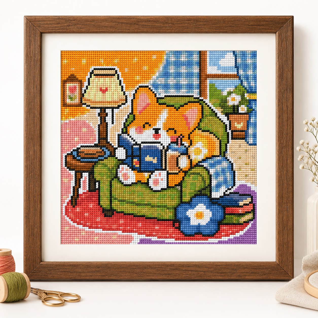 [Full stitch] [CC6338-Little C - Cross Stitch Stamped Kits Beginners 评论和价格