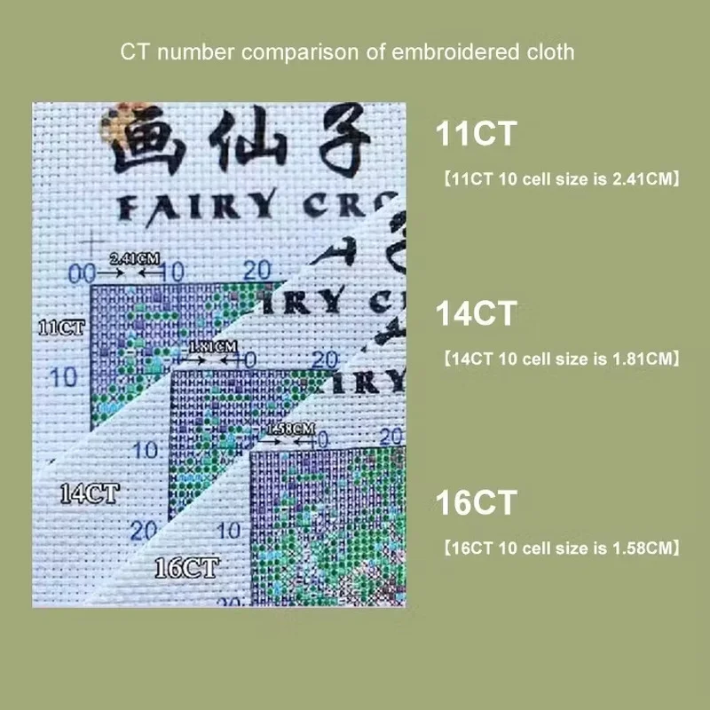 [Full stitch] [CC6338-Little C - Cross Stitch Stamped Kits Beginners 评论和价格