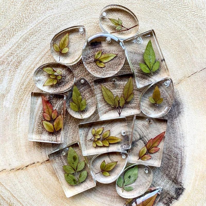 20Pcs/Set DIY Keychain Pendant - Silicone Epoxy Resin Molds Set 评论和价格