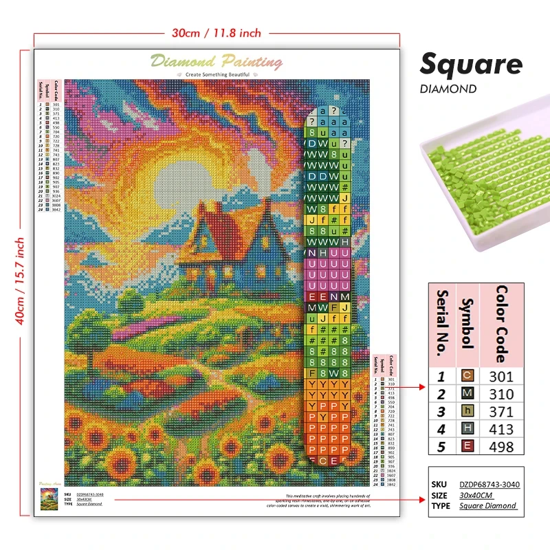 5D DIY Diamond Painting Kit Cr - 5D Diamond Painting Kit Full Drill 评论和价格