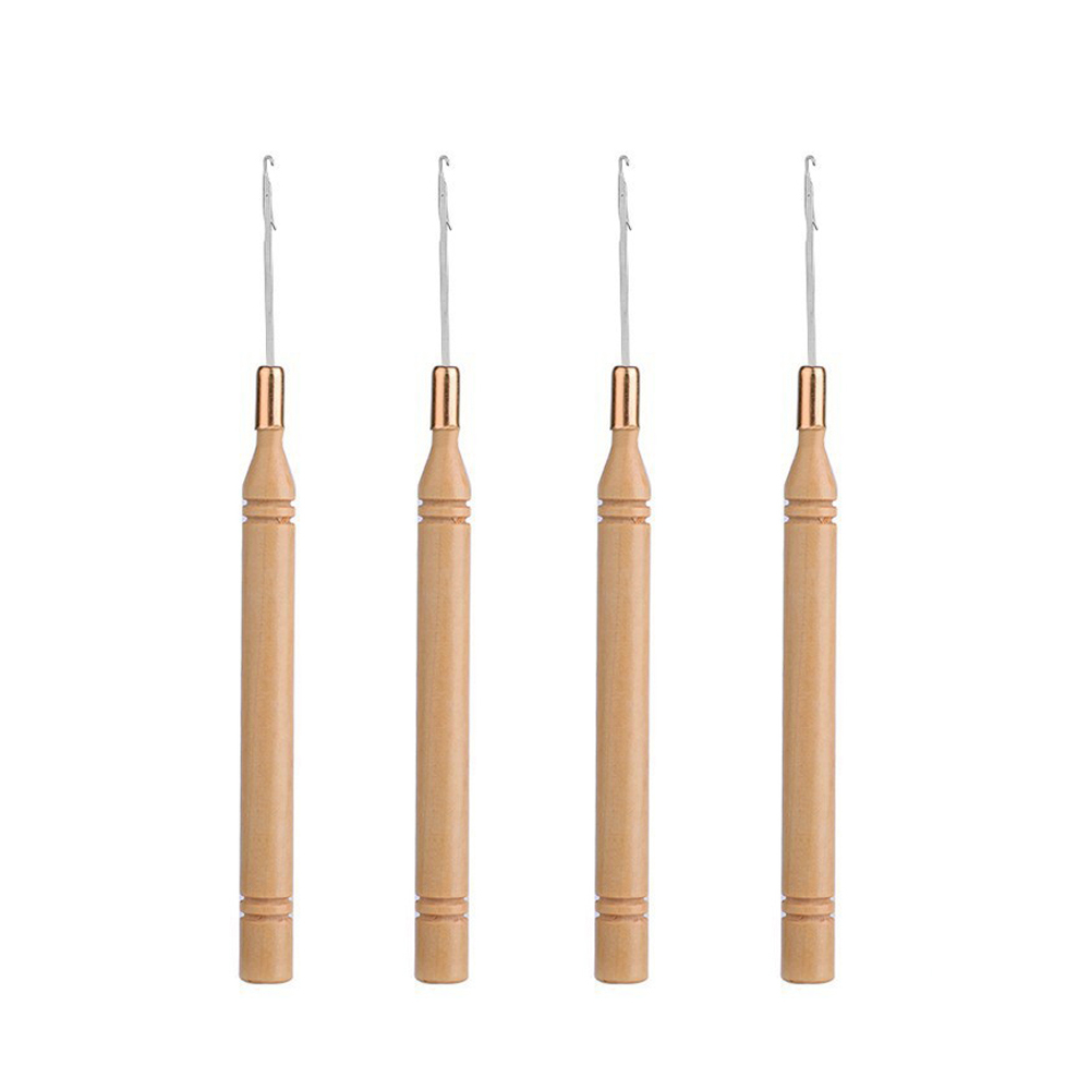 Ergonomic Wooden Handle Hair E - Wooden Crochet Hooks Ergonomic Handle 评论和价格