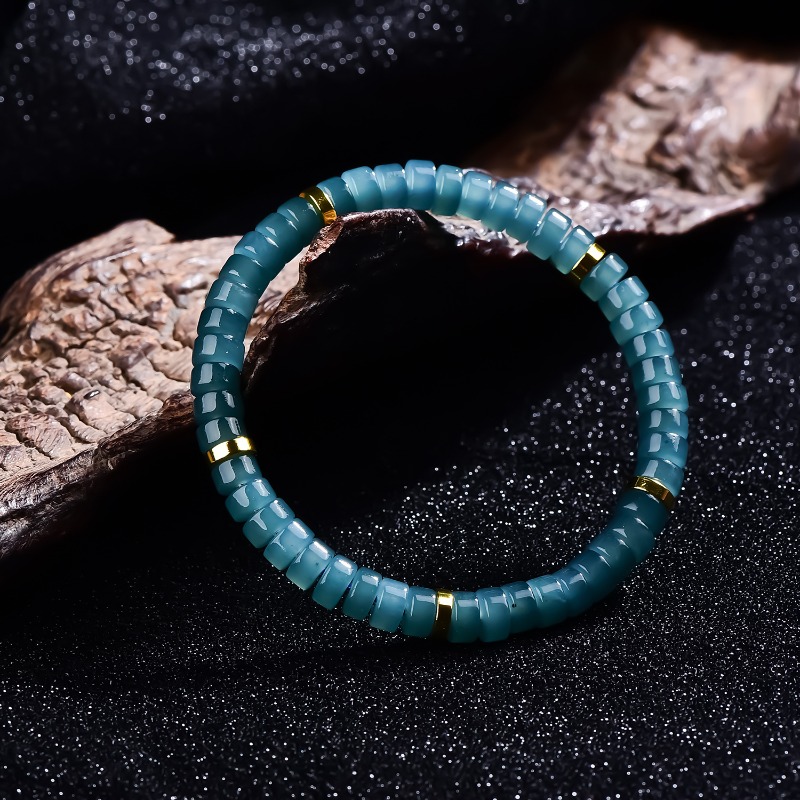 Natural Jadeite Blue Water Aba - Beading 评论和价格