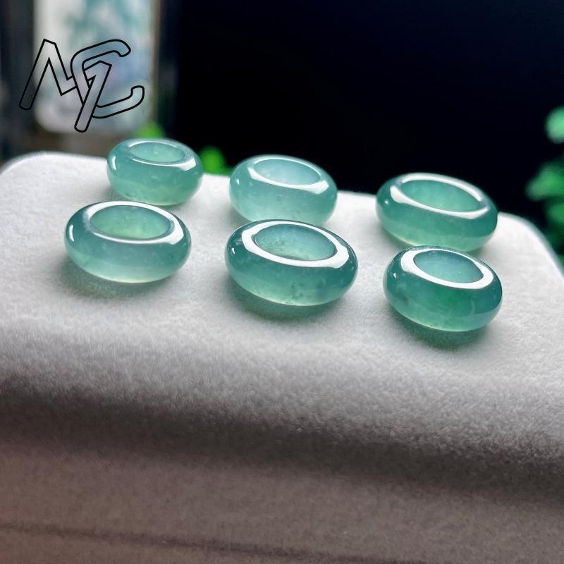 Natural Emerald Blue Water Luc - Beading 评论和价格