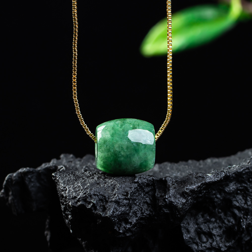 Natural Real Jade Bead Pendant - Beading 评论和价格