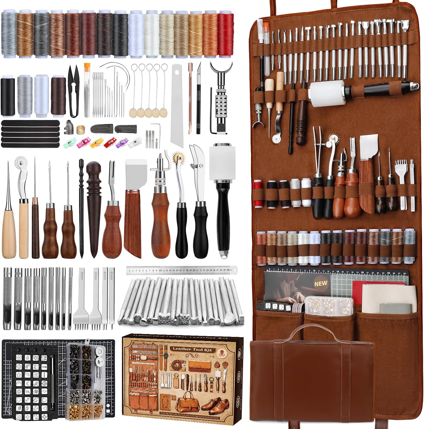 Leather Working Kit, Leather W - Sewing 评论和价格