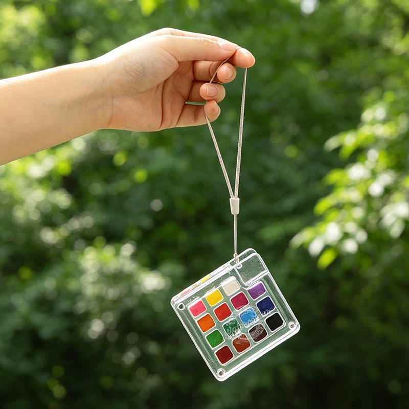15 Colors Portable Travel Soli - Watercolor Paint Set Solid Pigment 评论和价格