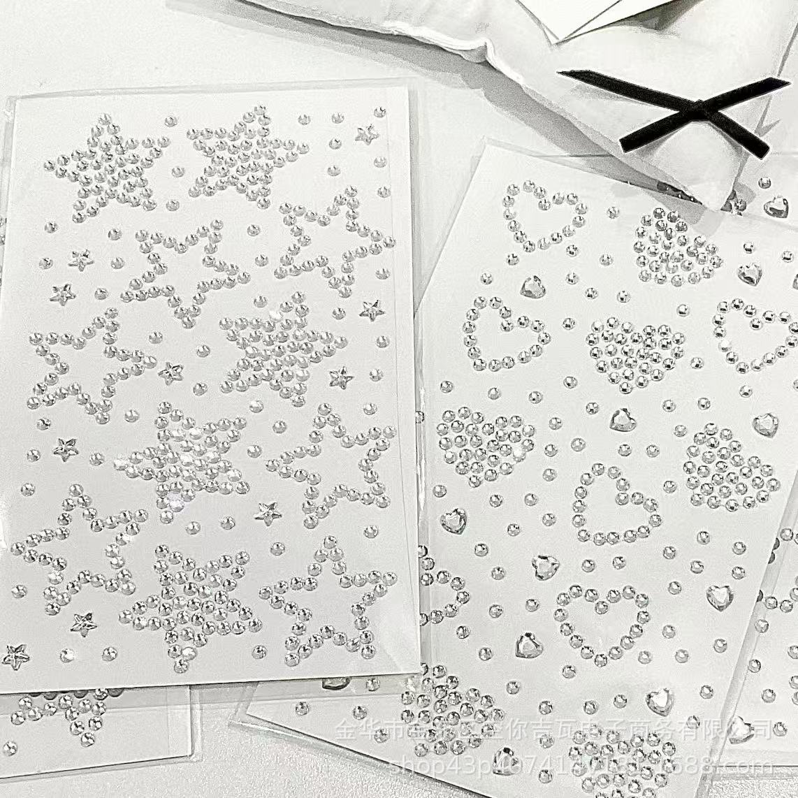 Silver Star Heart Rhinestone S - Scrapbooking 评论和价格