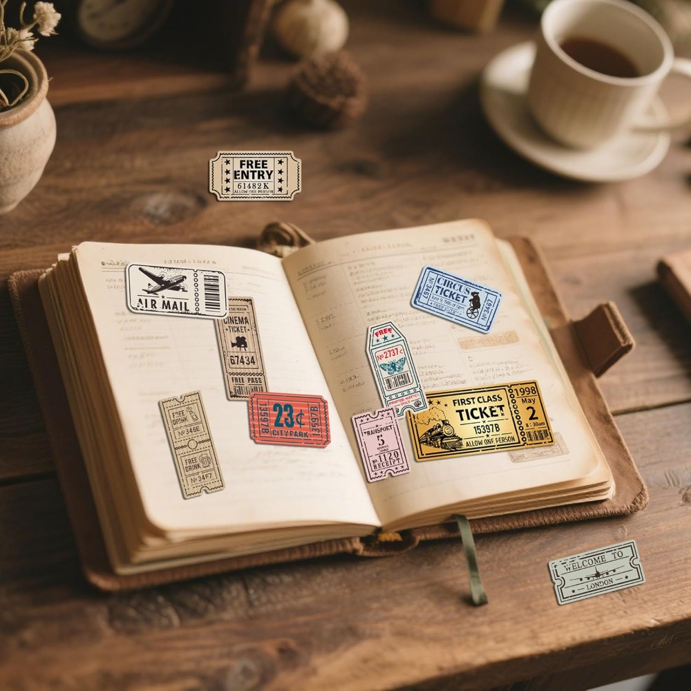 Vintage Ticket Clear Stamp for - Clear Silicone Stamps For Card Making 评论和价格