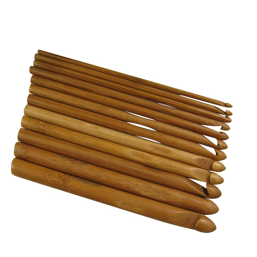 12Pcs Wood Knitting Needles Se - Wooden Crochet Hooks Ergonomic Handle 评论和价格